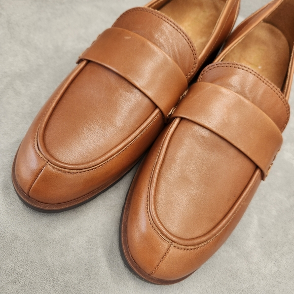 Vionic Dress Loafers 10 Brown Leather Cleo Classic Comfort Arch Support New $160 - Picture 8 of 13
